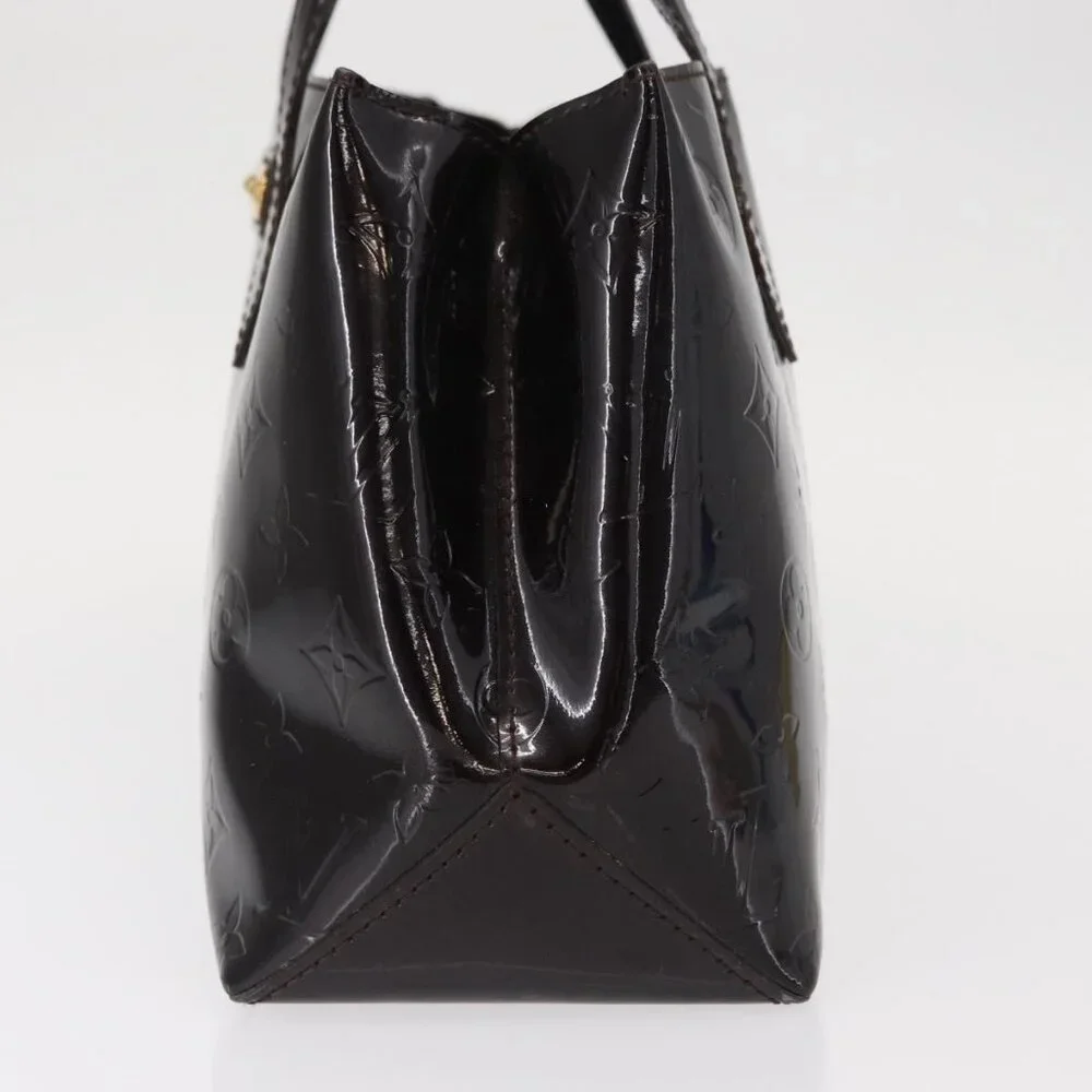 LOUIS VUITTON Monogram Vernis Wilshire PM Bag Amarante M93641 LV Auth BA8609
